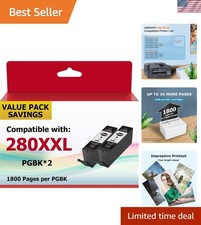 Professional Quality PGI-280XXL Black Ink, Compatible 2-Pack for TR/TS Printers picture