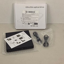 Ultra Thin External USB Optical Drive XD013 Black Portable CD DVD RW Burner picture