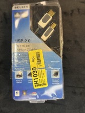 Belkin USB 2.0 Premium 6 Ft Printer Cable Gold Plated Connectors picture