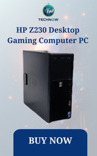 HP Z230 Desktop Gaming Computer PC Intel i5 8GB 256GB SSD WIFI DVD Windows 10 picture