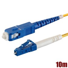10M LC UPC to SC UPC Fiber Optic 9/125 Single Mode Simplex Optical Patch Cable picture