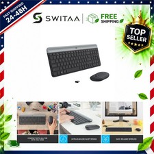 Logitech MK470 Slim Wireless Keyboard and Mouse Combo, Graphite, Quiet picture