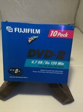 Fujifilm 10 Pack DVD-R Recordable 4.7GB 120 Minute Discs for Data and Video picture