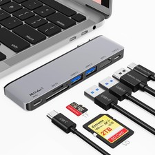 USB C Hub Thunderbolt 4, 7 in 2 Multiport Adapter for MacBook - 4K-60Hz HDMI picture