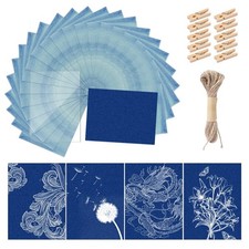 30 Pcs Sun Print Paper Kit - High Sensitivity Cyanotype Paper for DIY Arts & Cra picture