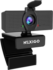 N60 1080P Webcam with Microphone, Software Control & Privacy Cover, USB HD Compu picture