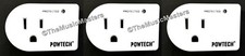 3X Single Outlet AC Wall Plug Surge Protector Power Suppressor 245 Joules 1875W picture