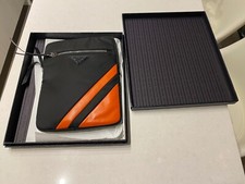 PRADA Black Orange Ipad Cover Retail $1000 picture