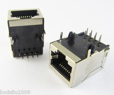 10pcs CAT5 Modular Network RJ45 59 8P PCB Jack Connector Metal Extended Version picture
