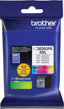 New Genuine Brother LC3029XXL Cyan Magenta Yellow 3PK Ink Cartridges Exp. 2027 picture