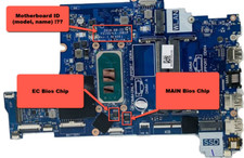 BIOS for Dell Inspiron 17 3793 New MAIN+EC Chip's For MB: FDI55 LA-J081P Rev 1.0 picture