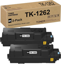 2-Pack Black Toner Cartridges Compatible With Kyocera ECOSYS UEESLH BN TK-1262 picture