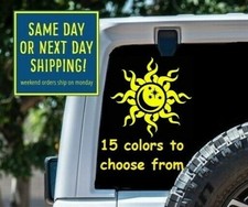 8 Sizes TRIBAL SUN MOON STARS Car Window DECAL STICKER MacBook Laptop Tablet picture