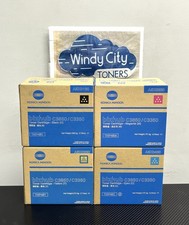 Genuine Konica TNP48 Toner Set x4 Black,Yellow,Magenta,Cyan, bizhub C3350,C3850 picture