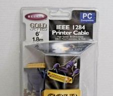 Belkin IEEE I284 Printer Cable Bi-Directional DB25 High Speed 6' Gold Series picture