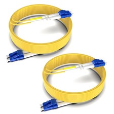 2 PCS LC To LC Duplex Fiber Patch Cable 5m 16.4 FT OS1/OS2 Single Mode 9/125m picture