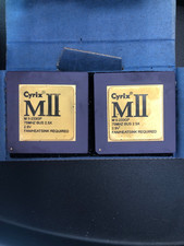 Vintage Cyrix MII-233GP CPU Processor Socket 7 Retro Gaming Gold Top - 2.9V 75MH picture