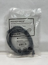 NEW Monoprice Booted Cat 5E Ethernet Patch Cord Black10 ft. Part #3384 picture