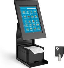 Mount-It iPad Kiosk Stand W/ Printer Shelf Locking Anti-Theft Tablet POS Stand picture