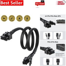 High-Strength PCIe GPU Power Cable for MSI MAG A750GL – 8 Pin Male, 25.5 Inch picture