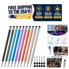 LINFANC 2-in-1 Stylus Pen 10 Pack for Touchscreen iPad Android Tablet picture