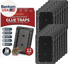 Mouse & Insect Traps 12 Pack, Heavier Sticky Traps with Non-Toxic Glue for Small picture