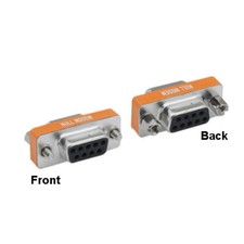 KNTK Mini Null Modem DB9 Female to Female Adapter RS232 Crossover Connector Data picture