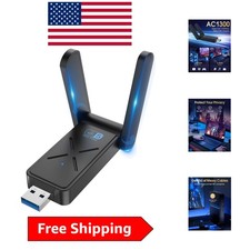 AC 1300Mbps USB 3.0 Dual-Band WiFi Adapter for Seamless Desktop Connectivity picture