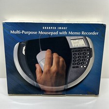 Sharper Image Multi-Purpose MousePad with Memo Recorder ~ New Old Stock picture
