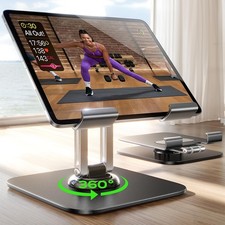 LISEN for iPad Stand Holder Adjustable Tablet Extra larger, Black picture