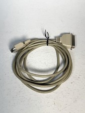 Vintage Parallel Printer Cable DB25 Male to Centronics 36 Pin Male Beige picture