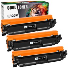 3 Pack CRG-051 Toner Cartridge For Canon ImageCLASS MF264dw MF269dw Printer picture