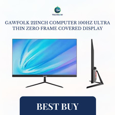Gawfolk 22inch Computer 100Hz Ultra Thin Zero Frame Covered Display picture