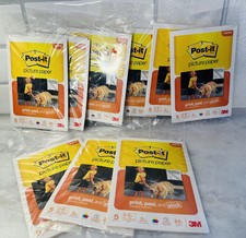 3M Post-it Matte Print Peel Stick Photo Paper Ink Jet 4x6 5 Sheets Lot Of 9 Pks picture