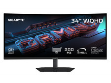 GIGABYTE 34 inch QHD 2K 1440P 200Hz AMD FreeSync Premium HDR400 Built-in Speaker picture