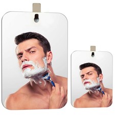 XoYo Fogless Shower Mirror 2-Pack (Large+Small) with Hooks - Shaving, Makeup picture