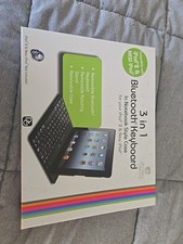 3 in 1 Bluetooth Keyboard In Notebook Style Case For Your iPad 2 & New iPad picture