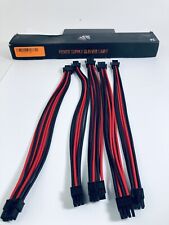 Asiahorse Power Supply Red Sleeved Cables  (No 24-pin Cable) picture