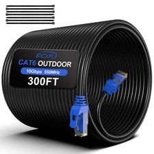 300FT Cat6 Outdoor Ethernet Cable, In-Ground, Heavy Duty Direct Burial, 24AWG CC picture