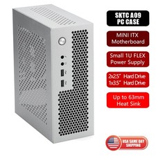 SILVER A09 3.8L Mini ITX 1U Chassis A4 HTPC Portable PC Case PCIe 3.5