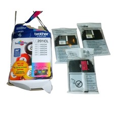 Brother LC201CL Innobella Color Ink Cartridge 3-Pack Cyan Magenta Yellow Sealed picture