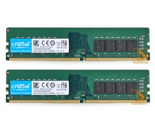 Crucial 16 GB DDR4 RAM 2X 8 GB PC4-2400T 2400MHz 288Pin UDIMM Desktop Memory picture