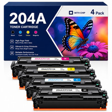 204A Toner Cartridge 4-Pack Compatible for HP Color LaserJet Pro MFP M180fw M181 picture