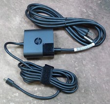 HP 45w USB-C Laptop Tablet AC Power 1HE07UT#ABA Genuine HP 1012 G1 G2 Elite X2 picture