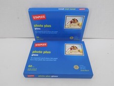 2 Packs - Staples Photo Plus Gloss Inkjet Photo Paper 60 sheets ea. 4x6 #648177 picture