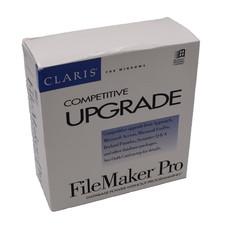 Vtg 1993 CLARIS FileMaker Pro For Windows Competitive Upgrade -- New Open Box picture