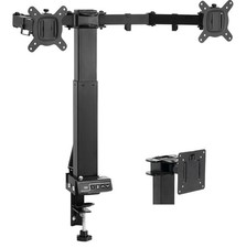 Topsky Adjustable Electric Monitor Desk Mount Fits Up to Dual 32 Inches picture
