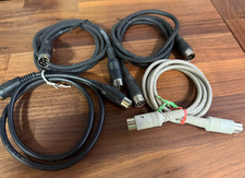 Lot of 4 Commodore 64 / 128 Serial Disk Drive Cables C64 C128 for 1541 1571 1581 picture