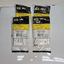 NEW LOT OF 4 HUBBELL IFP14W I-STATION PLATE 1 GANG 4 PORT WHITE New  picture