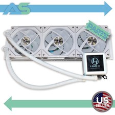 Lian Li HydroShift LCD 360TL 360mm AIO Liquid CPU Cooler White TL Fans Screen picture